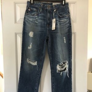 New! AG Distressed Jeans (Size 26R), Color: Faded Blue